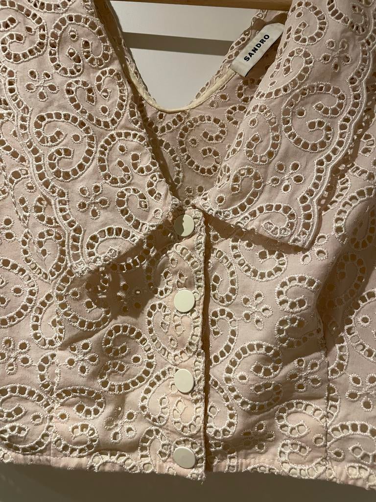 Sandro Top - Maat 34, Beige, Sandro, Ophalen of Verzenden, Zo goed als nieuw