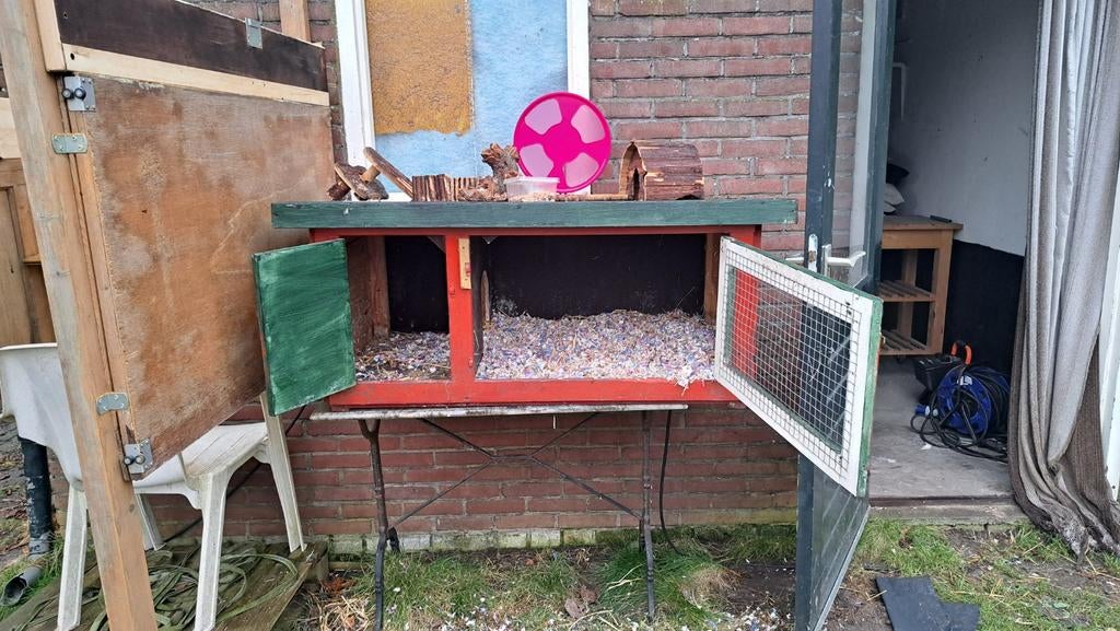 Konijnen hok te koop, Dieren en Toebehoren, Ophalen, Gebruikt, Hamster, 60 tot 90 cm
