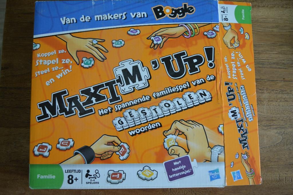 Maxi M 'up! (boggle), Hobby en Vrije tijd, Gezelschapsspellen | Overige, Ophalen of Verzenden, Gebruikt