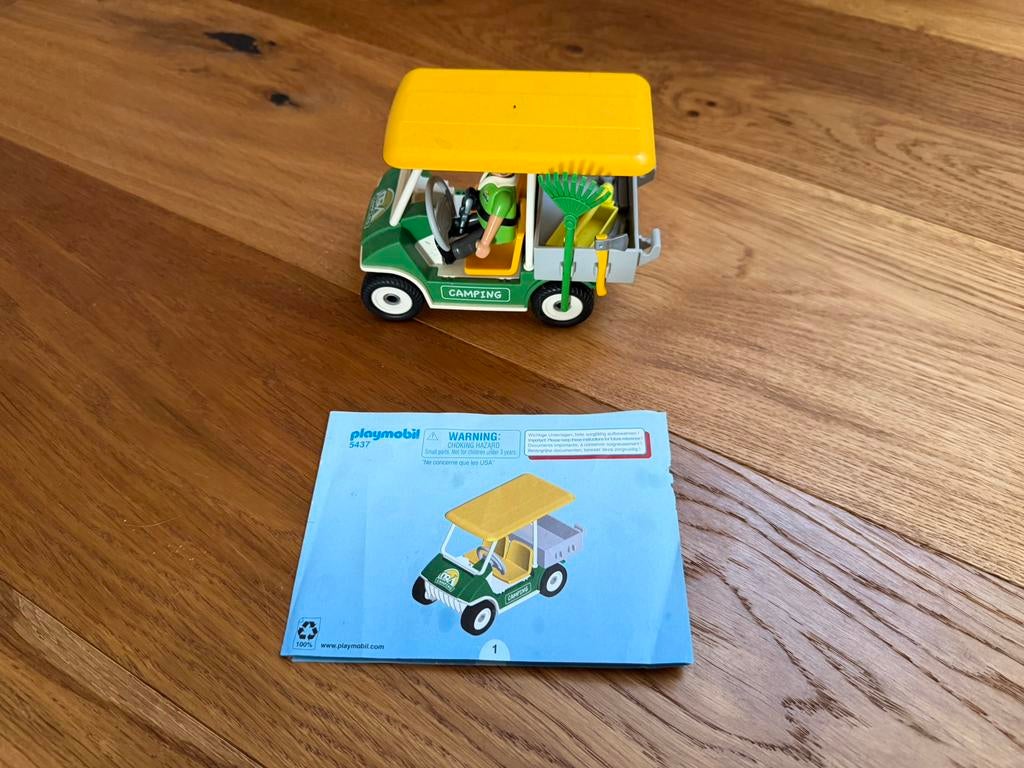 Playmobil camping dienstvoertuig 5437, Kinderen en Baby's, Speelgoed | Playmobil, Ophalen of Verzenden, Zo goed als nieuw, Complete set
