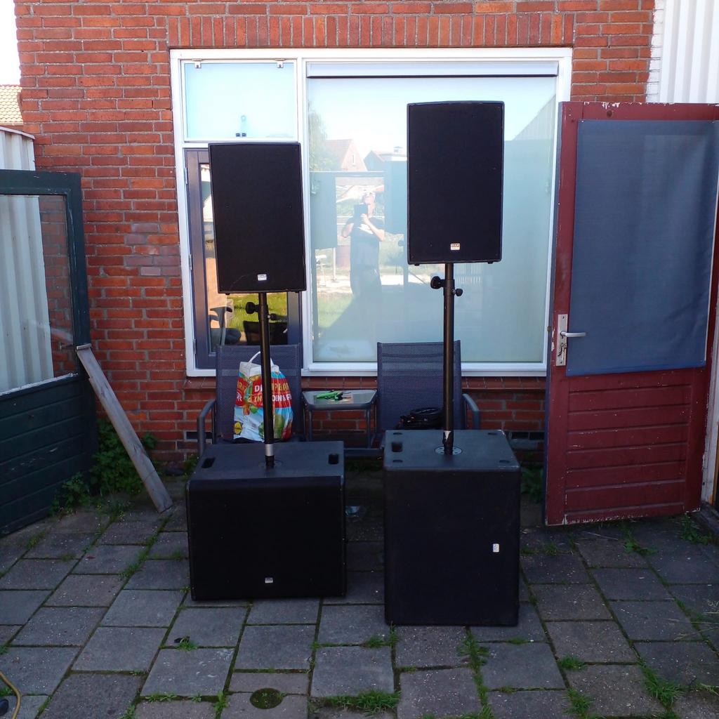 DAP Audio DRX-12A & DRX-18BA PA Set, Ophalen, Gebruikt, 500 tot 1000 watt, P.A.