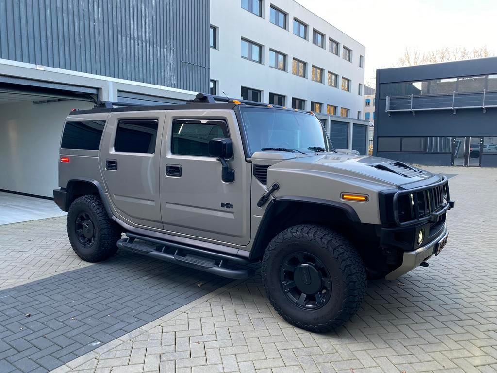 Hummer H2 2003 Pewter Metallic Youngtimer, Auto's, Automaat, 2830 kg, 3000 kg, Leder