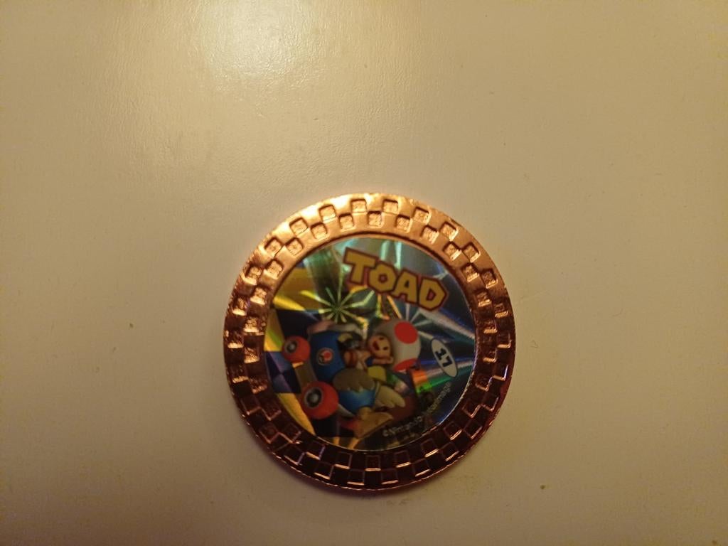 Toad Mario Kart coin, Ophalen of Verzenden, Zo goed als nieuw