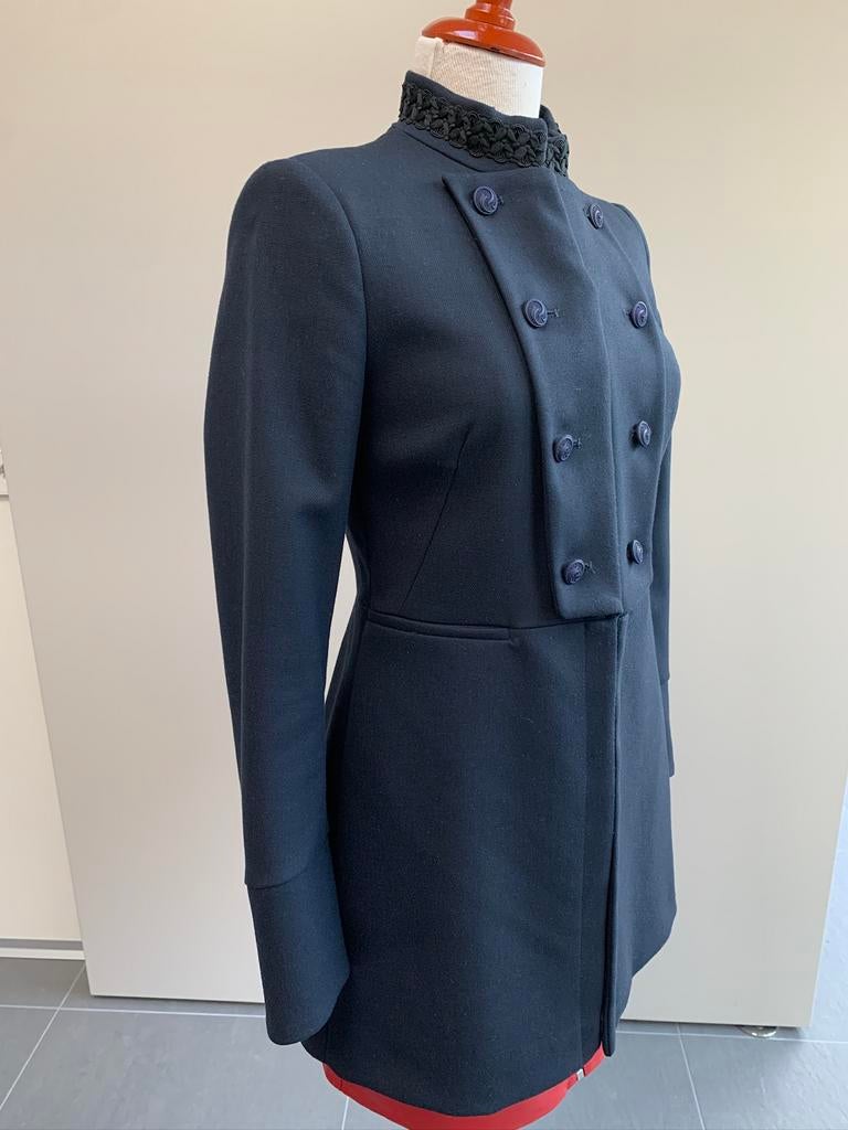 Donkerblauw -  lange blazer & broek - ZGAN, Kleding | Dames, Kostuum of Pak, Blauw, Ophalen of Verzenden, Zo goed als nieuw