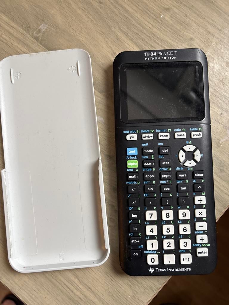Grafische rekenmachine: TI-84 Plus CE-T Python Edition, Ophalen, Grafische rekenmachine, Zo goed als nieuw