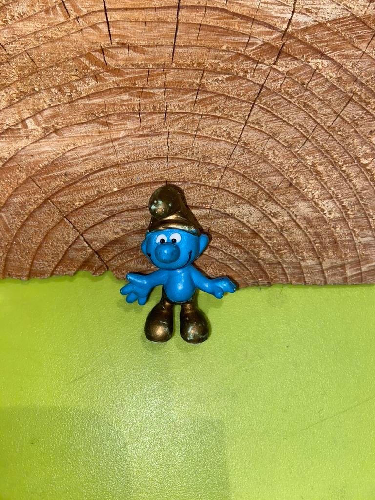 Smurfen gouden smurf, Verzamelen, Smurfen, Ophalen of Verzenden, Gebruikt, Verschillende Smurfen
