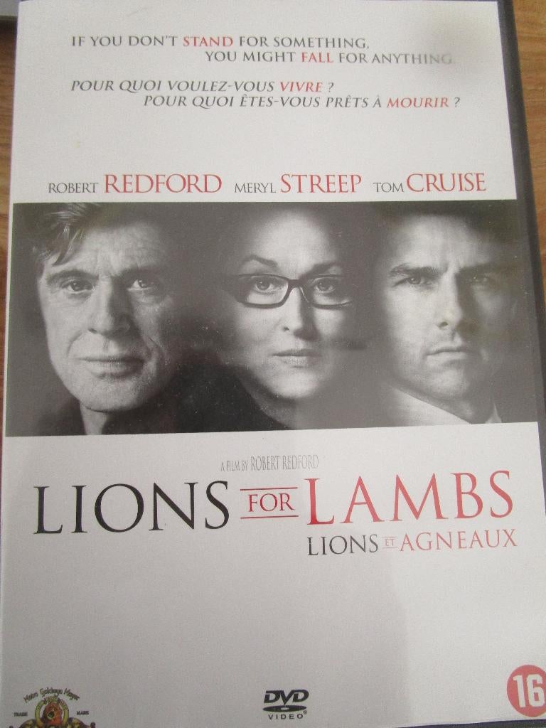 dvd Lions for lambs, Cd's en Dvd's, Dvd's | Drama, Vanaf 16 jaar, Ophalen of Verzenden, Zo goed als nieuw, Drama
