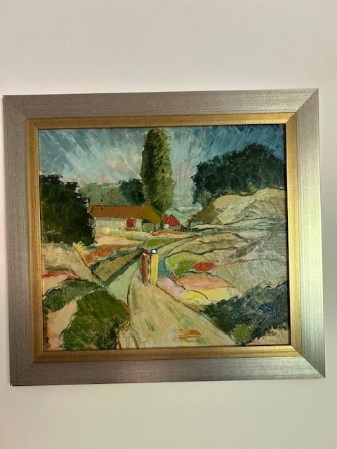 Prachtig schilderij: Landschap van Dirk Oudes, Ophalen