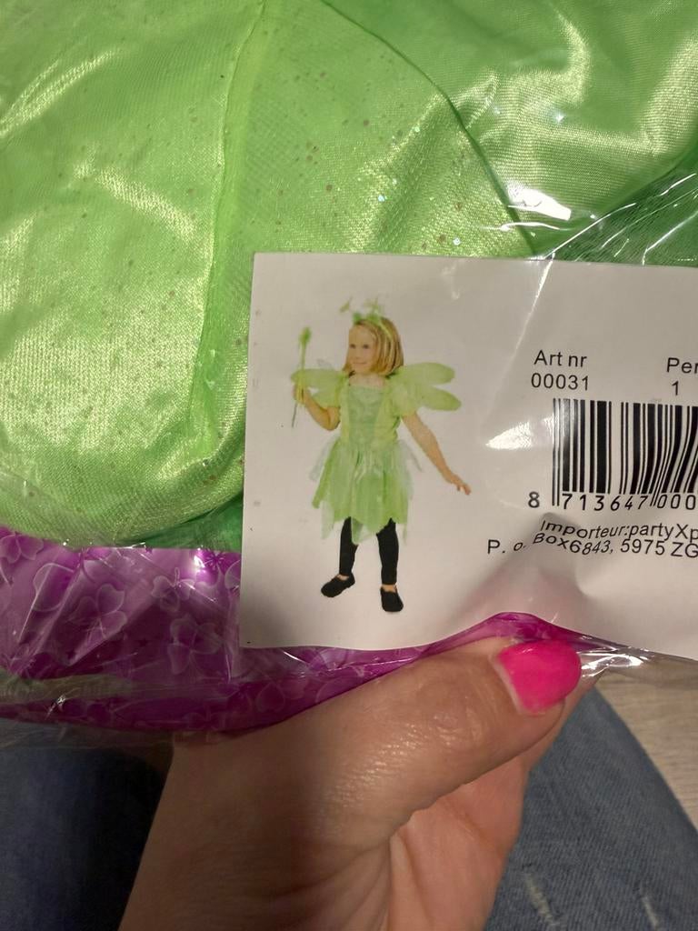 Meisje tinkelbel kostuum, Ophalen of Verzenden, Nieuw, 122 t/m 128, Meisje
