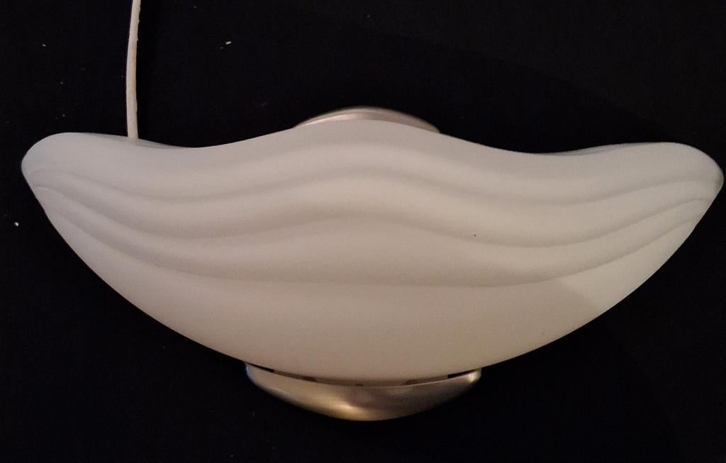 Vintage wandlamp G.R Kemner, Ophalen of Verzenden, Zo goed als nieuw, Glas