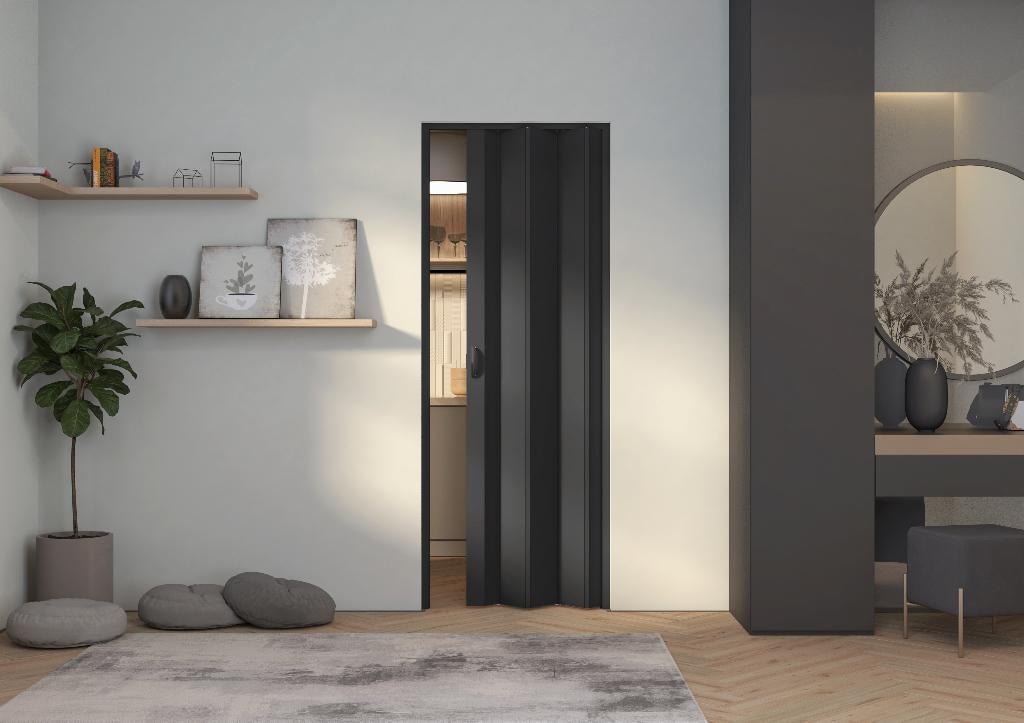 UITVERKOOP! Balci Adam vouwdeur in kleur zwart BxH 83x214 cm, 200 cm of meer, Zwart, Nieuw, 50 tot 100 cm