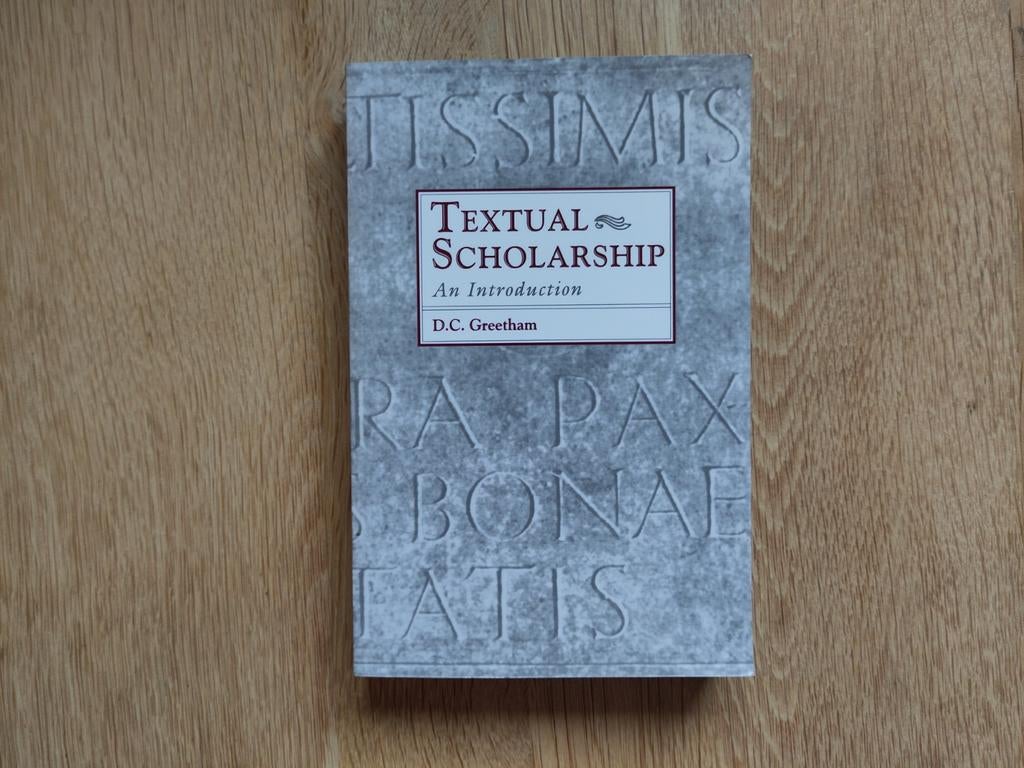 Textual Scholarship: An Introduction, Ophalen of Verzenden, Alpha, Zo goed als nieuw, WO