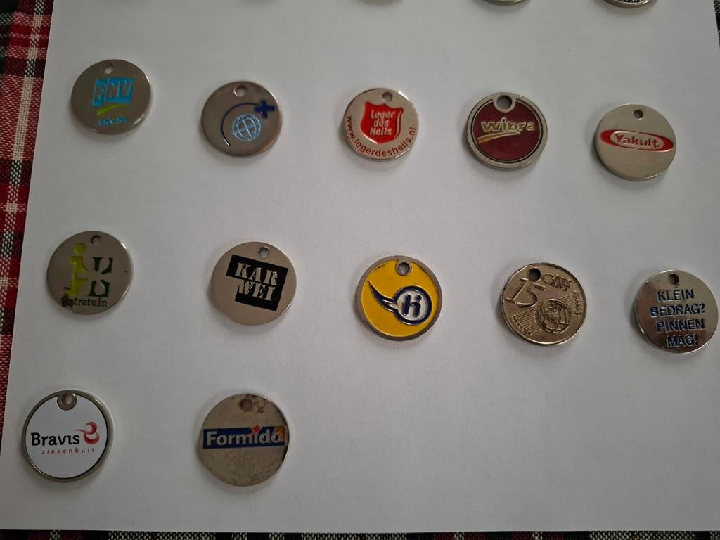 Winkelwagenmuntjes ruilen, Ophalen of Verzenden