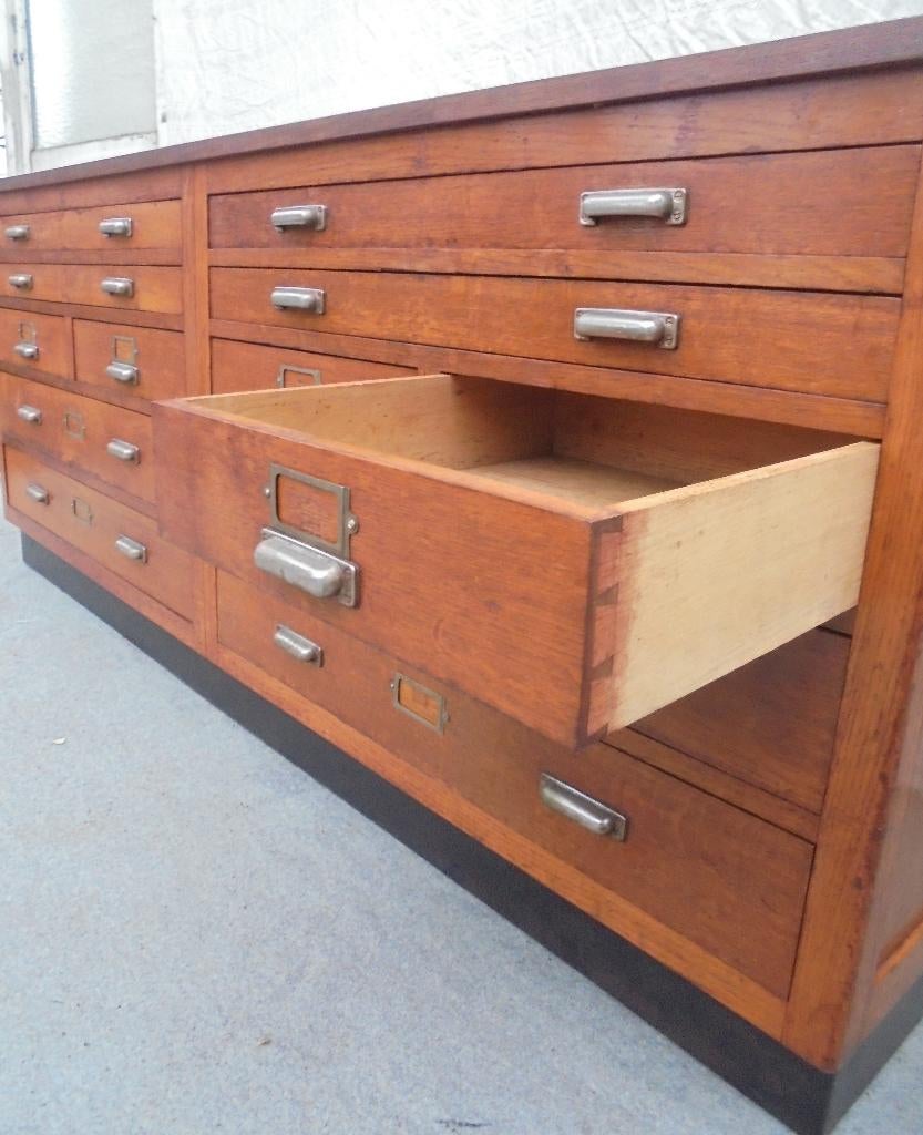 Ladekast papierkast winkelkast apothekerskast toonbank, Huis en Inrichting, Kasten | Ladekasten, Gebruikt, 5 laden of meer, Verzenden