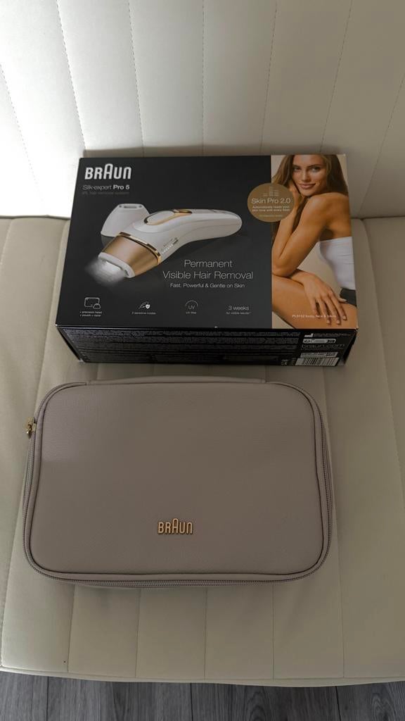 Braun Silk-expert Pro 5 IPL Ontharing gloednieuw, Witgoed en Apparatuur, Persoonlijke-verzorgingsapparatuur, Ophalen, Zo goed als nieuw