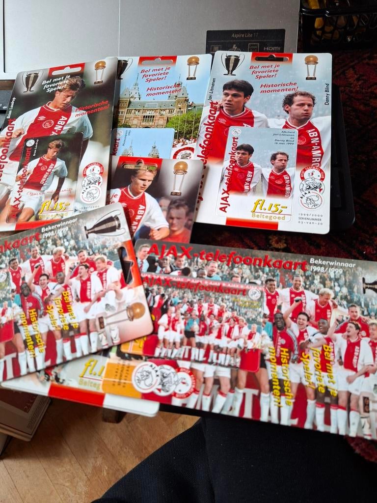 Ajax glorie,s jaren telefoonkaarten, Ophalen of Verzenden