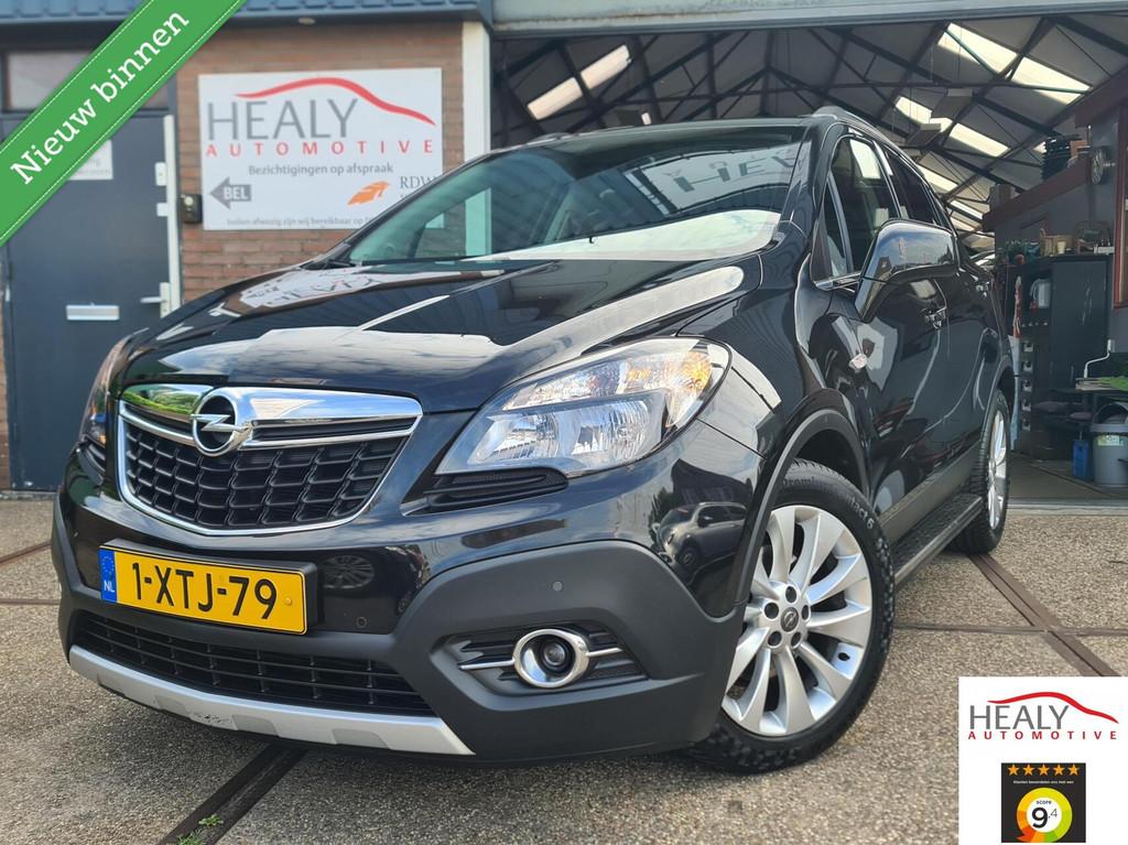 Opel Mokka 1.4 T Cosmo LPG/G3|1e Eig|Dealer O.h|Leer|Dak|Cam, Gebruikt, Euro 6, Zwart, Handgeschakeld