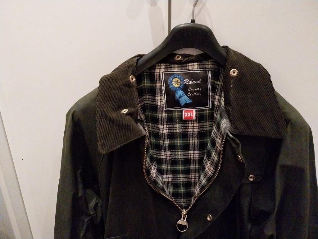 Wax jas maat XXL (valt kleiner), Kleding | Heren, Jassen | Winter, Maat 52/54 (L), Ophalen of Verzenden, Zo goed als nieuw, Blue Riband