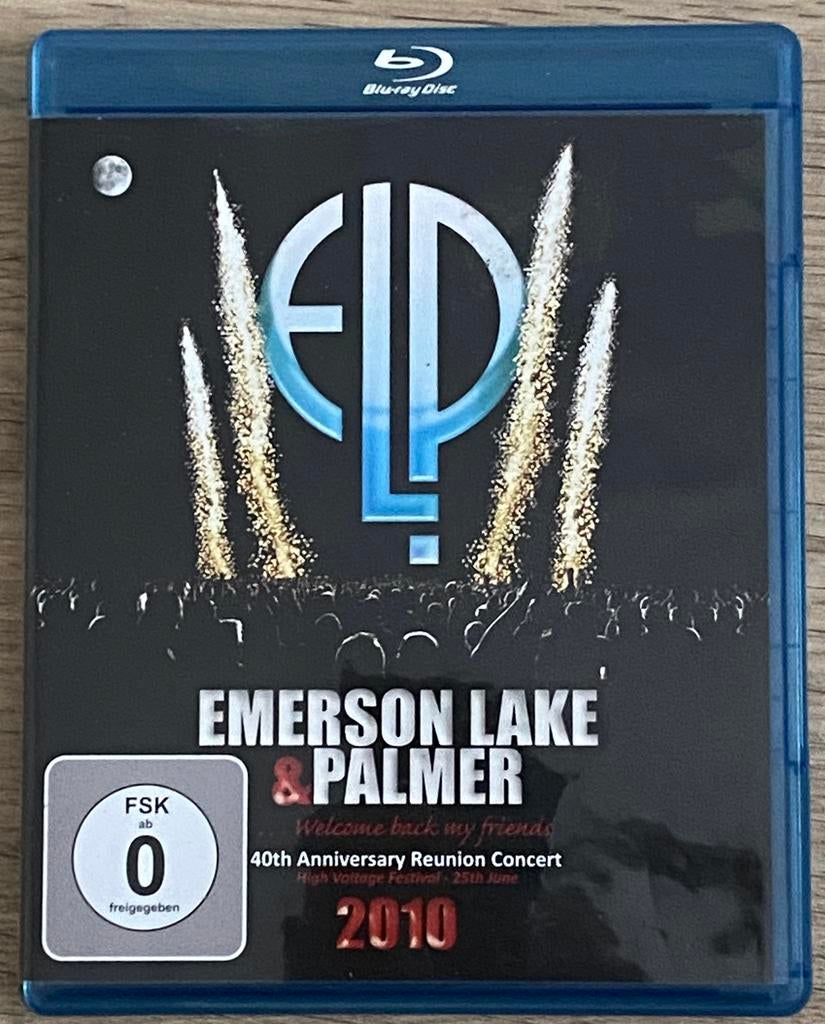 Emerson Lake & Palmer Blu Ray 40th Anniv. Reunion 2010!, Ophalen of Verzenden, Zo goed als nieuw, Poprock