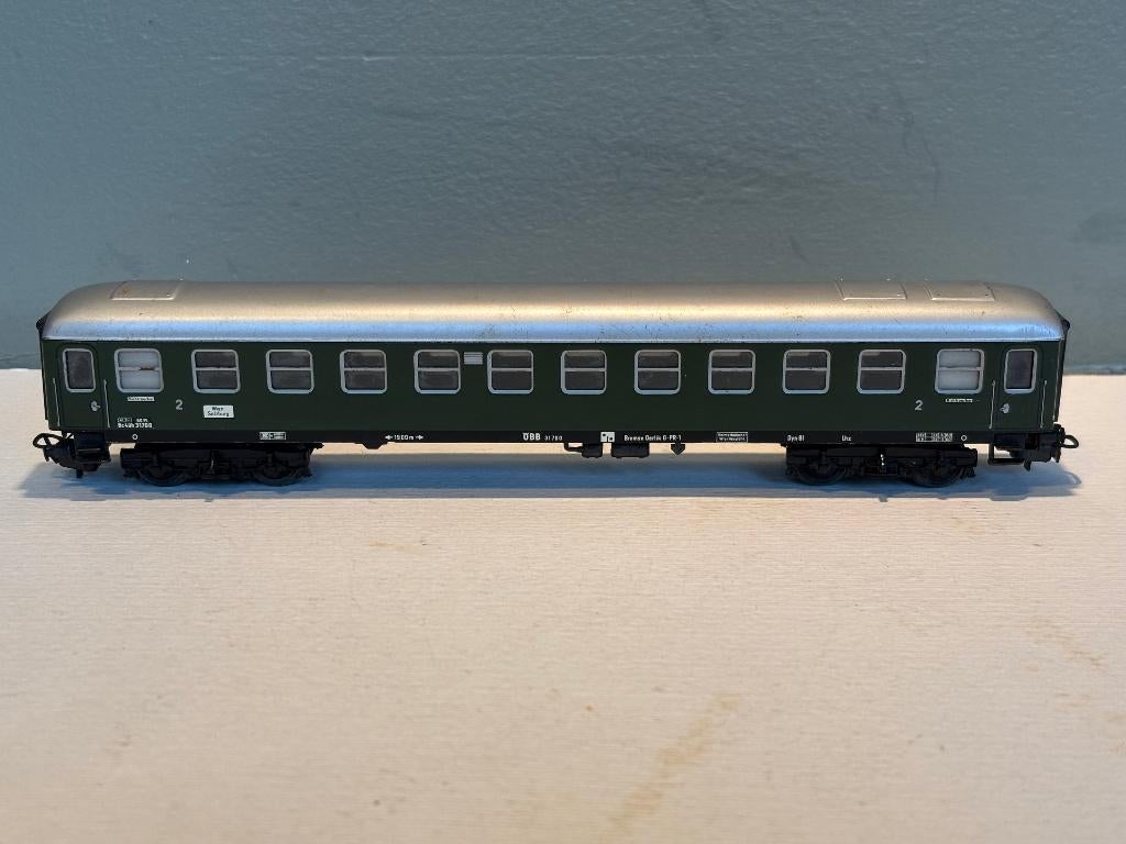 Märklin 4033 rijtuig 2e klasse van de ÖBB, Wisselstroom, Gebruikt, Wagon, Ophalen of Verzenden