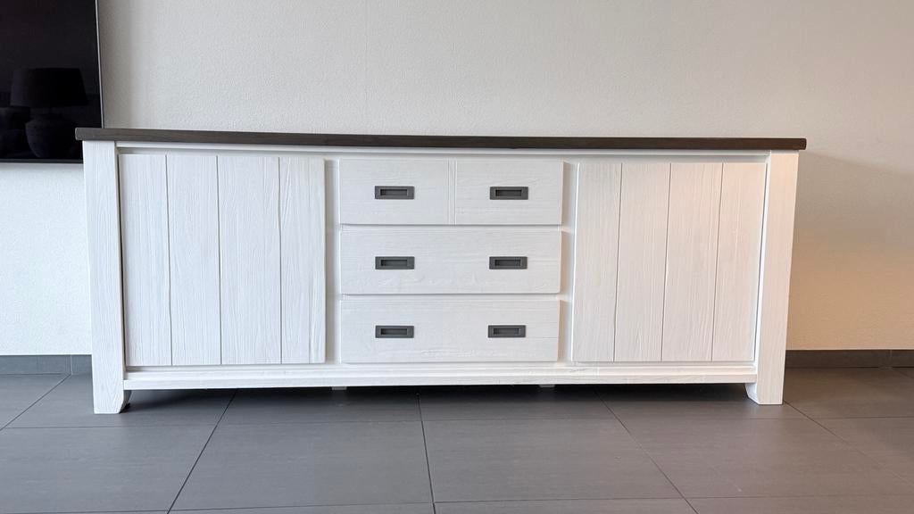 Henders & Hazel Velasco set: Tafel en Dressoir,, Ophalen, Gebruikt, 200 cm of meer, Met lade(s)