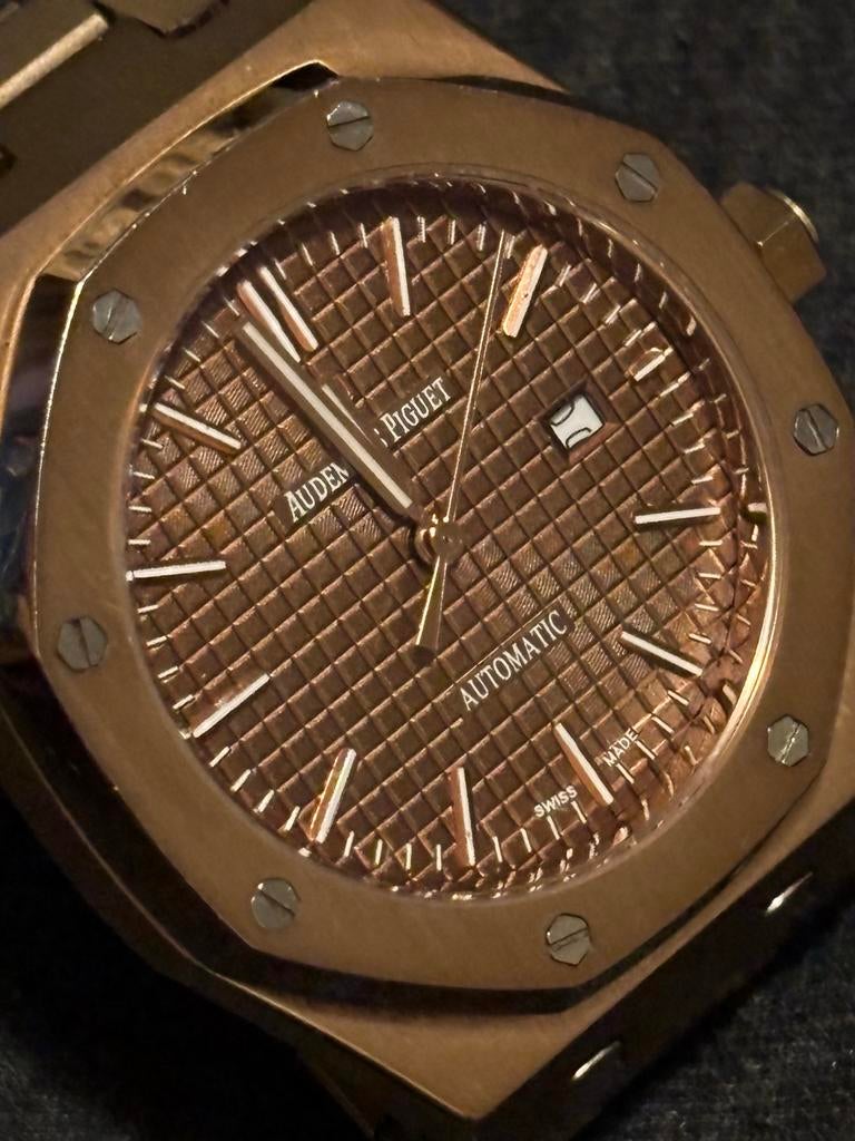 Audemars Piguet Royal Oak Roségoud Automatisch Horloge, Sieraden, Tassen en Uiterlijk, Horloges | Heren, Overige merken, Staal