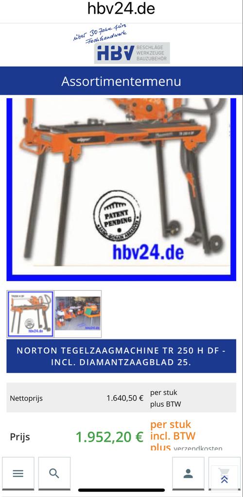 Clipper tegelzaagtafel TR 250 H DF, Doe-het-zelf en Verbouw, Gereedschap | Zaagmachines, Ophalen of Verzenden, Gebruikt, Overige typen