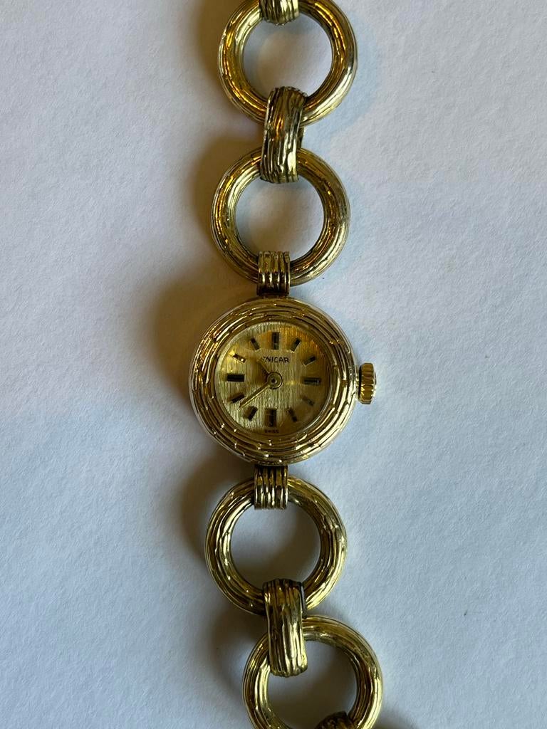 Vintage Enicar dameshorloge, Overige merken, Staal, Gebruikt, Polshorloge