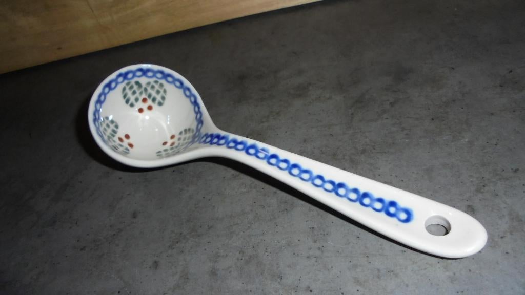 nieuw, pools keramiek BUNZLAU lepel, lengte 16cm, Keramiek, Overige typen, Nieuw, Ophalen of Verzenden