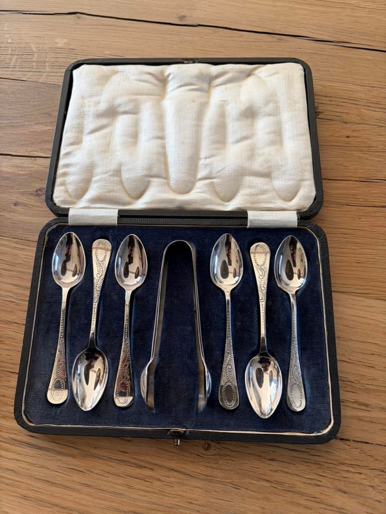 Zilveren lepeltjes&suikertangetje, Verzenden