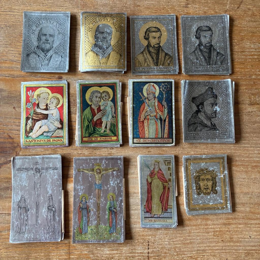 Vintage devotieprentjes santjes, Ophalen of Verzenden, Zo goed als nieuw, Kaart of Prent, Christendom | Katholiek