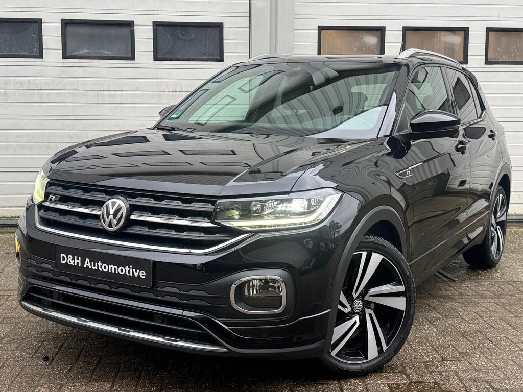 Volkswagen T-Cross 1.0 TSI 3X R LINE Lane-Front carplay,assi, T-Cross, Gebruikt, 116 pk, Zwart