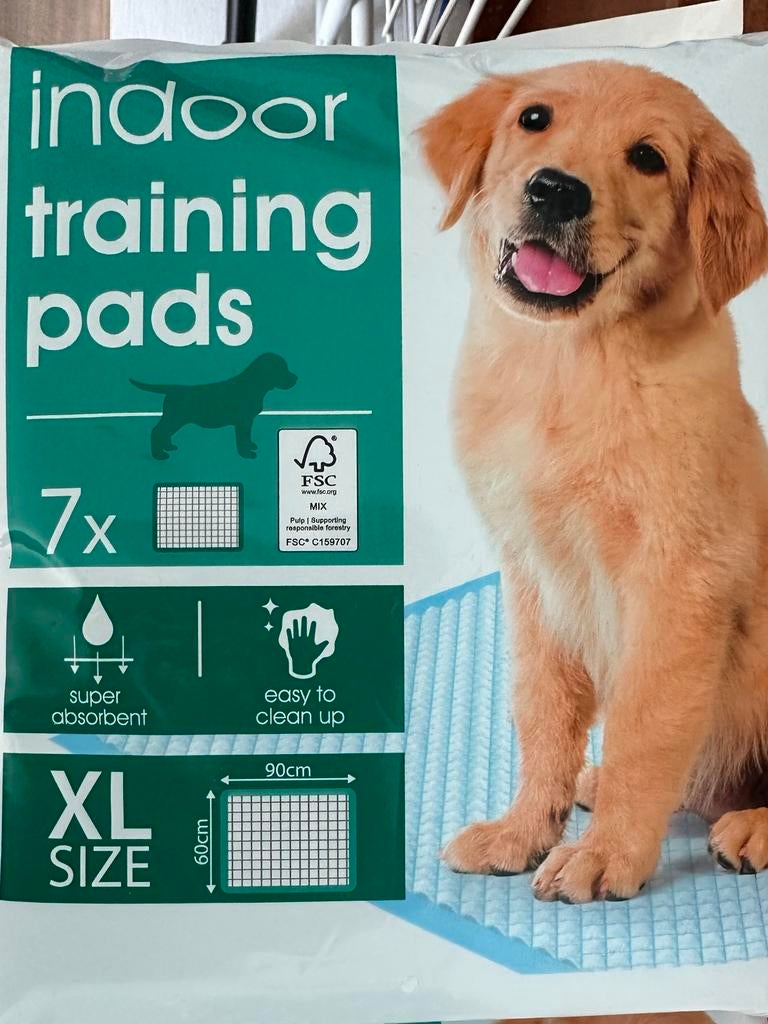 Puppy training matjes, Ophalen