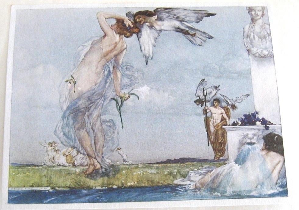 W Russell Flint 1910 The Scholar Gipsy & Thrysis 89/100, Ophalen of Verzenden