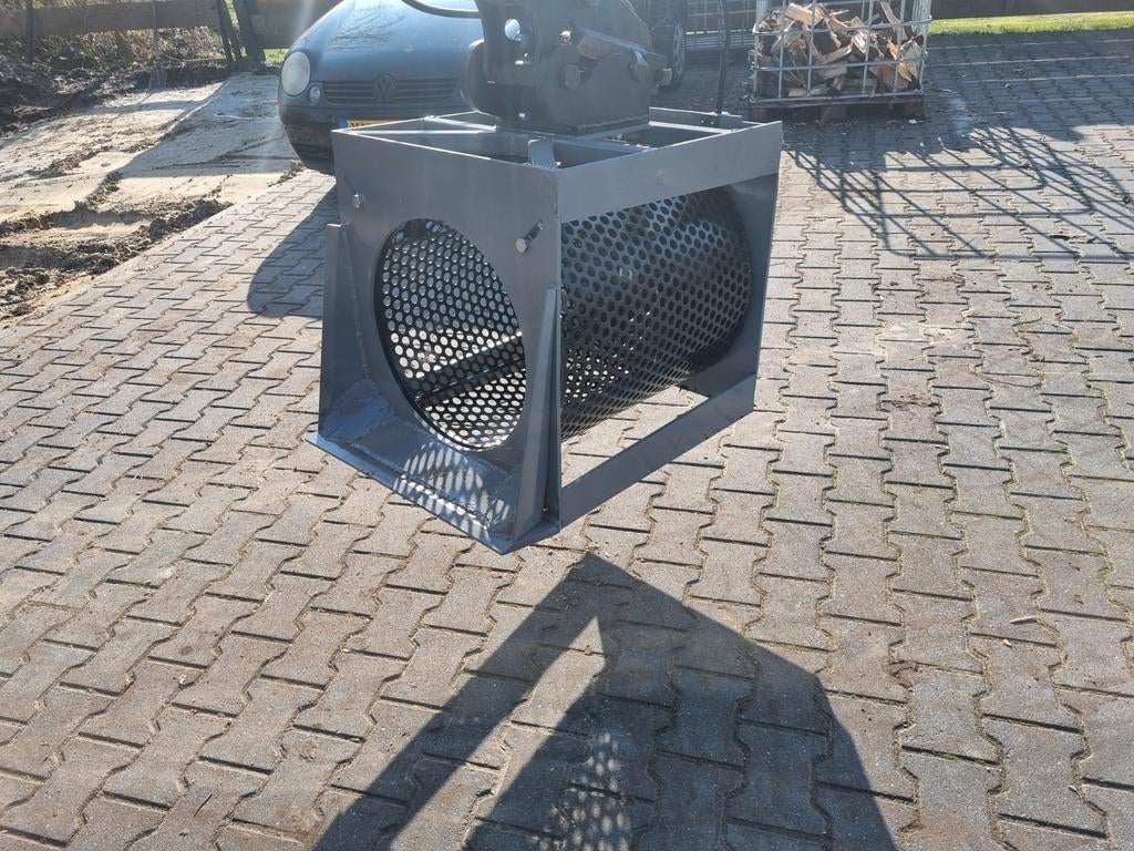 Puinbak op maat hark/schep grondzeef, Zakelijke goederen, Machines en Bouw | Kranen en Graafmachines, Ophalen, Graafmachine