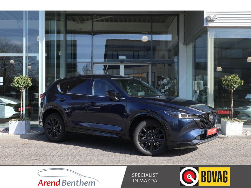 Mazda CX-5 2.0 e-SkyActiv-G M Hybrid 165 Homura Trekhaak / B, Gebruikt, 4 cilinders, 2000 kg, Blauw