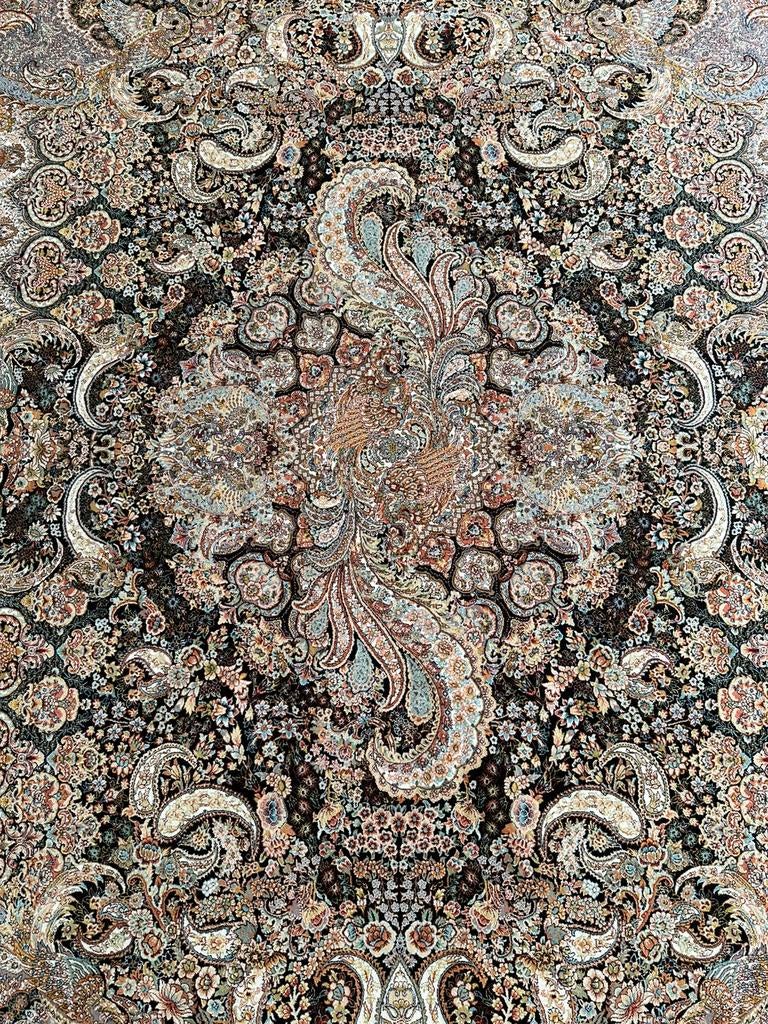 Prachtig Perzisch Tapijt met Hoge Kamdichtheid (1000) 2x, Ophalen, Gebruikt, Bruin, 200 cm of meer