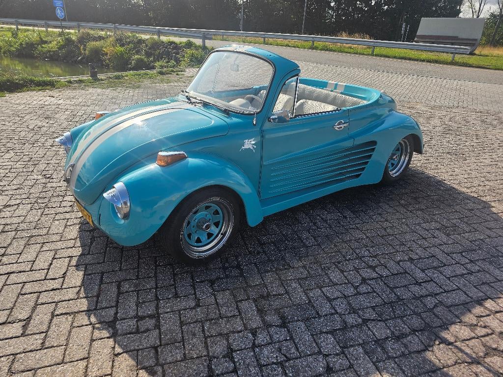 VW Kever Cabrio 1303 Testarossa, Leder, Overige kleuren, Handgeschakeld, 44 pk
