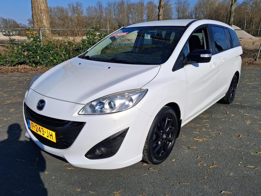 Mazda 5 2.0 110KW GT UITVOERING 7 PERS INST AUTO MET NW APK, Voorwielaandrijving, Euro 5, Stof, Zwart