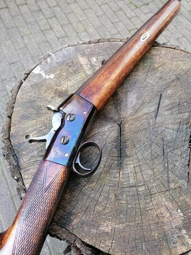 Antieke Husqvarna Rollingblock geweer ,bijzonder mooie staat, Ophalen of Verzenden, Overige soorten, Overige gebieden