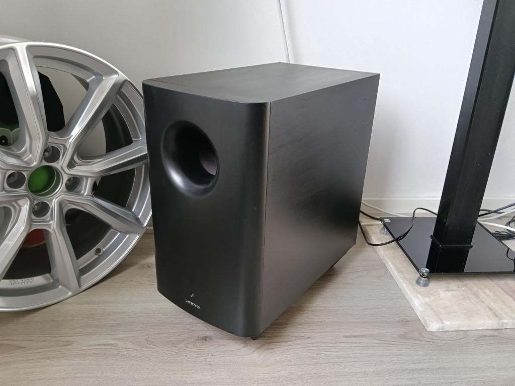 Subwoofer Zwart Onkyo skw-501 skw 501 8 inch, Audio, Tv en Foto, Overige merken, Subwoofer, Refurbished, Ophalen of Verzenden