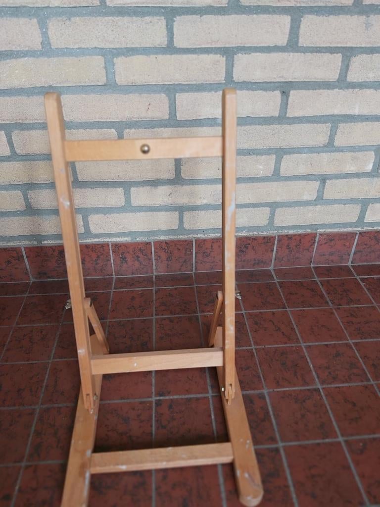 Wooden painting easel, Ophalen of Verzenden