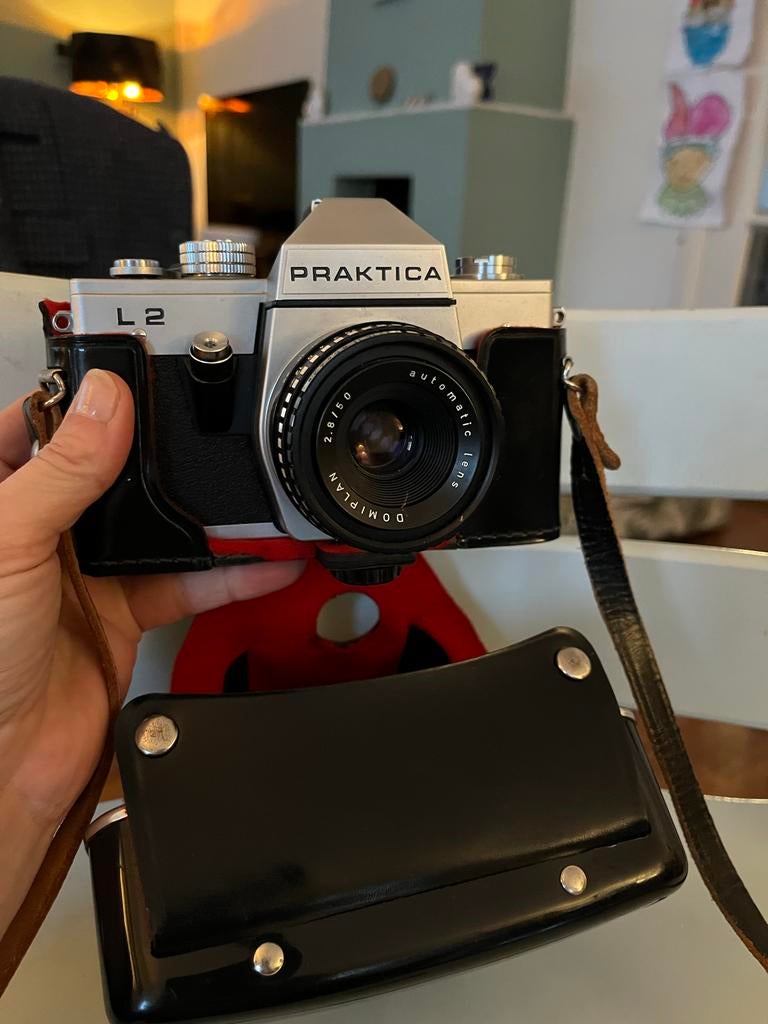 Praktica L2 Spiegelreflexcamera met Domiplan lens, Audio, Tv en Foto, Fotocamera's Analoog, Gebruikt, Spiegelreflex, Overige Merken
