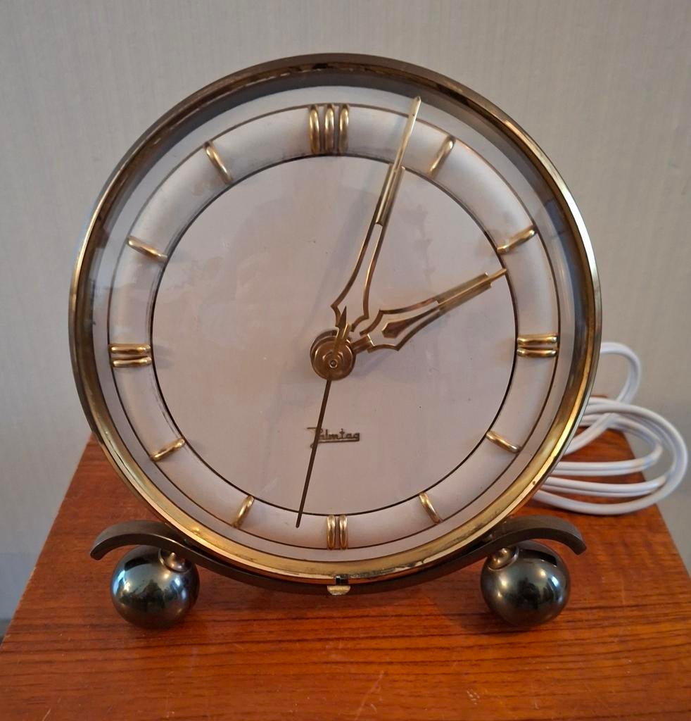 Vintage jaren 50 60 Jacob Palmtag elektrische klok, Ophalen of Verzenden