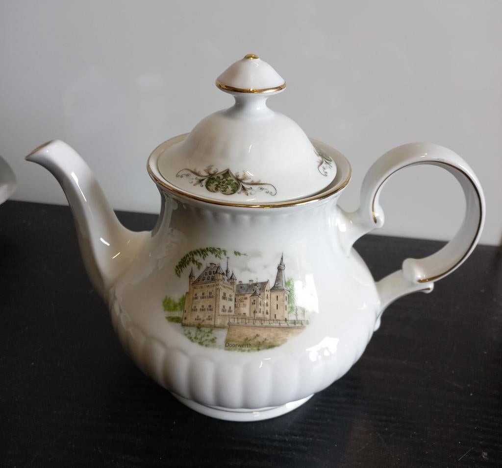 Bavaria Porselein Theepot - Original Dutch Castles, Antiek en Kunst, Ophalen of Verzenden