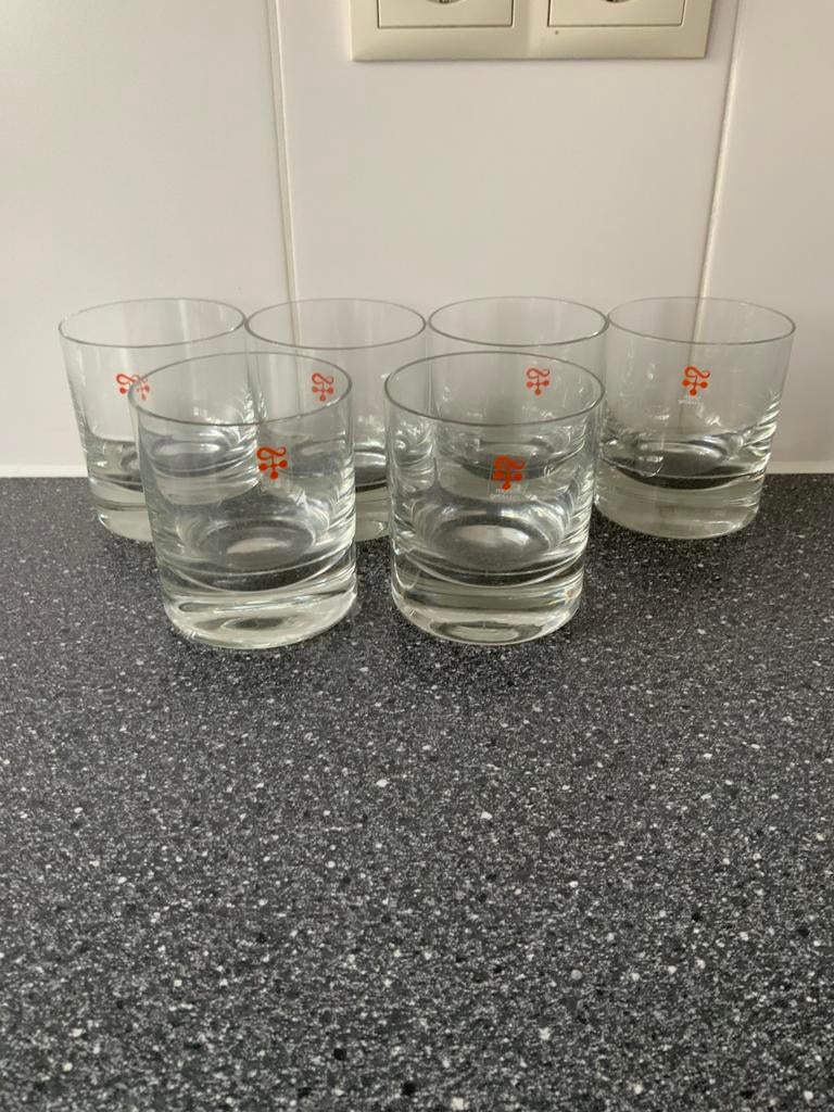 6 mond geblazen glazen, Antiek en Kunst, Ophalen of Verzenden