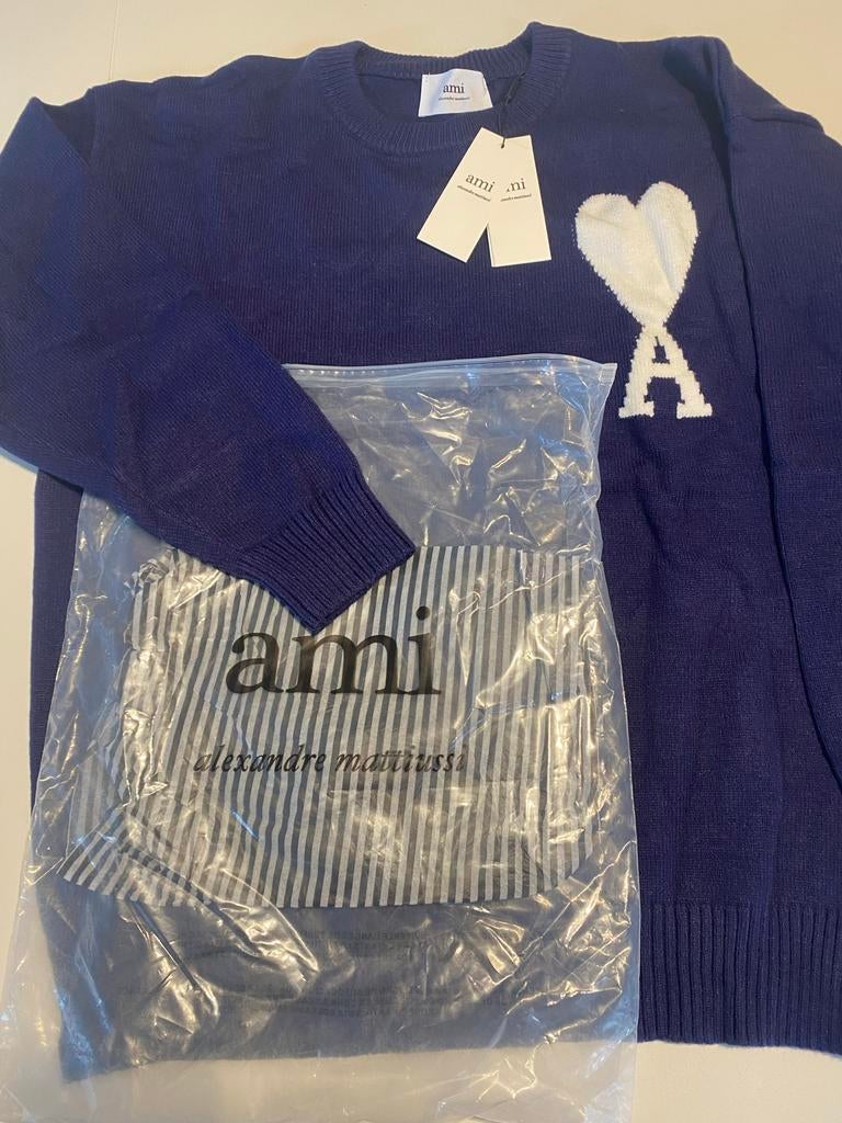 Ami Paris trui, Ophalen of Verzenden, Nieuw, Maat 46 (S) of kleiner, Blauw