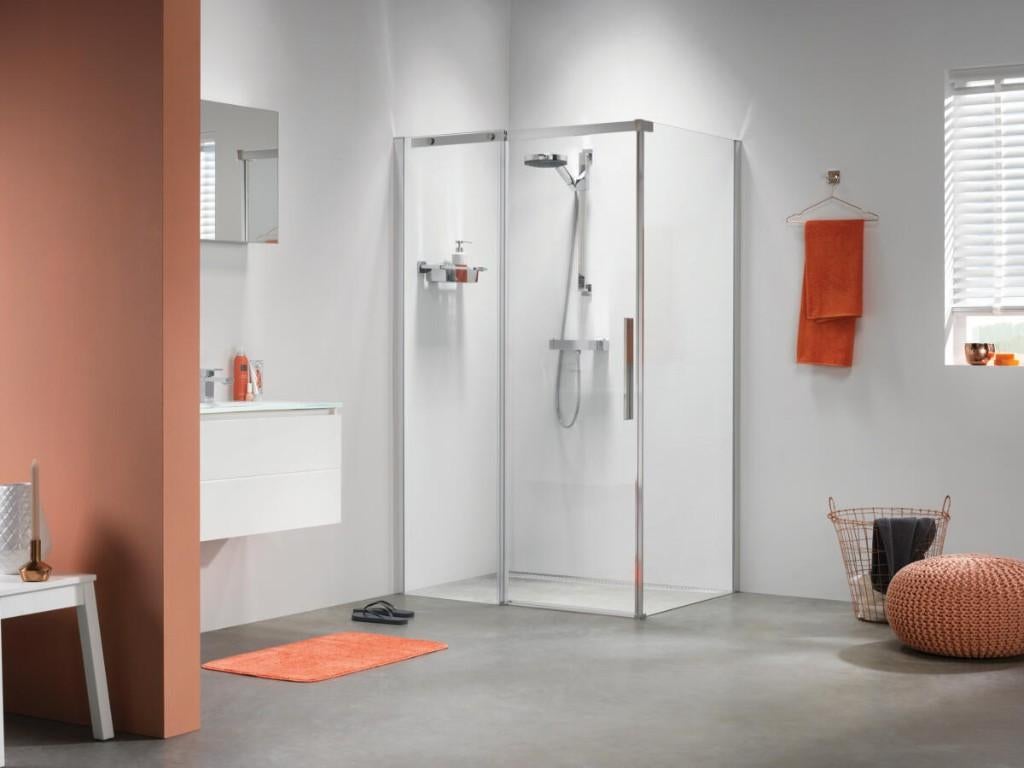 Douche Schuifdeur met Zijwand 140x90 – Sealskin Slider, Ophalen of Verzenden, Nieuw, Glas, Douche