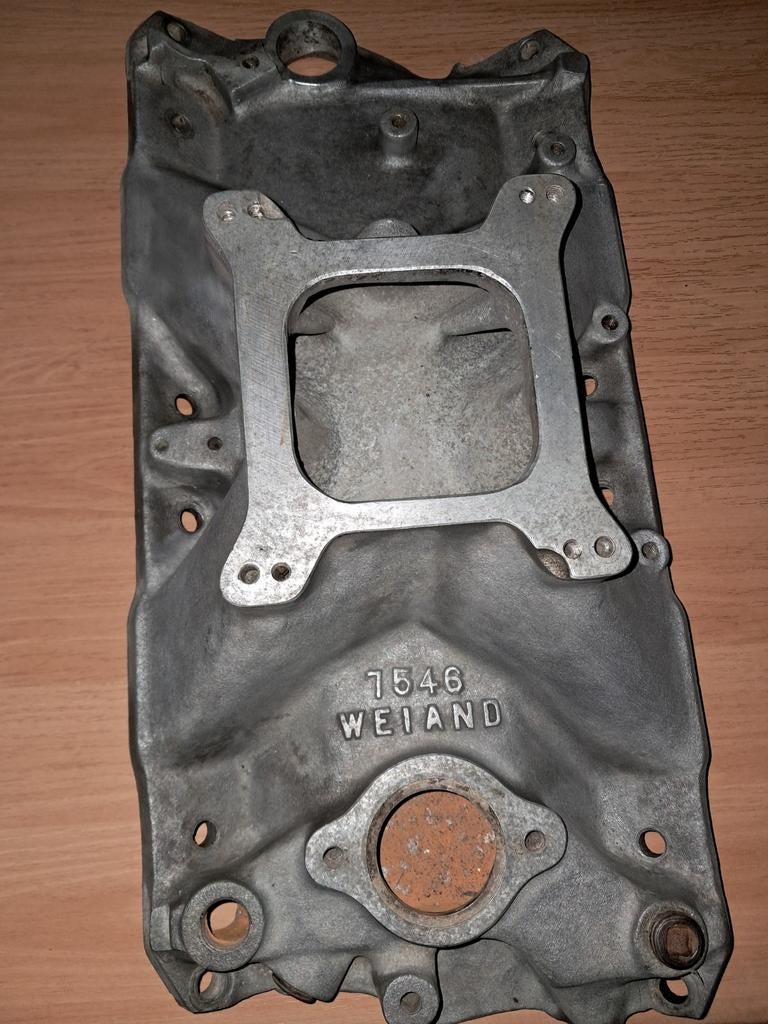 Weiand 7546 Single Plane Inlaatspruitstuk Chevy Small Block, Ophalen of Verzenden, Gebruikt, Chevrolet
