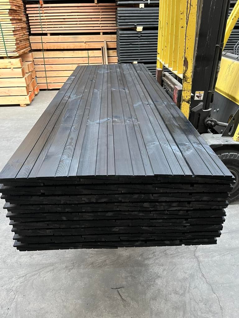 Zwart Zweeds rabat planken 10/27mm, Ophalen of Verzenden, Zo goed als nieuw, 250 cm of meer, Planken